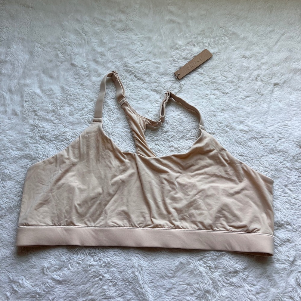 SKIMS Fits Everybody Scoop Neck Bralette Sand Beige BR-SCN-1712 Women 4X NEW